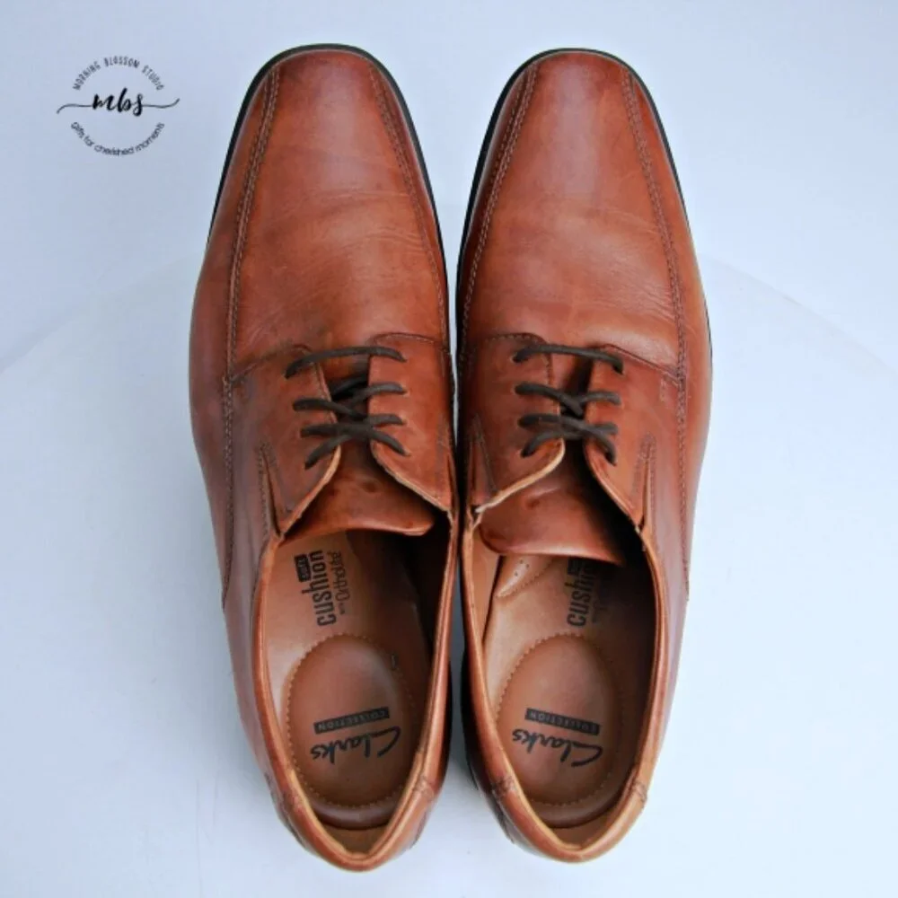 Clarks Tilden Walk Leather Oxford Brown Tan‎ Men 12
